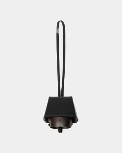 Belle Charm in Black Brushed Leather