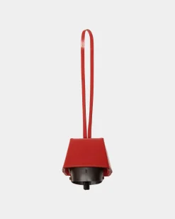 Belle Charm in Candy Red Brushed Leather