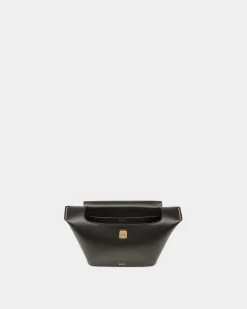 Belle Top Handle Bag in Black Leather