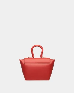 Belle Top Handle Bag in Candy Red Leather