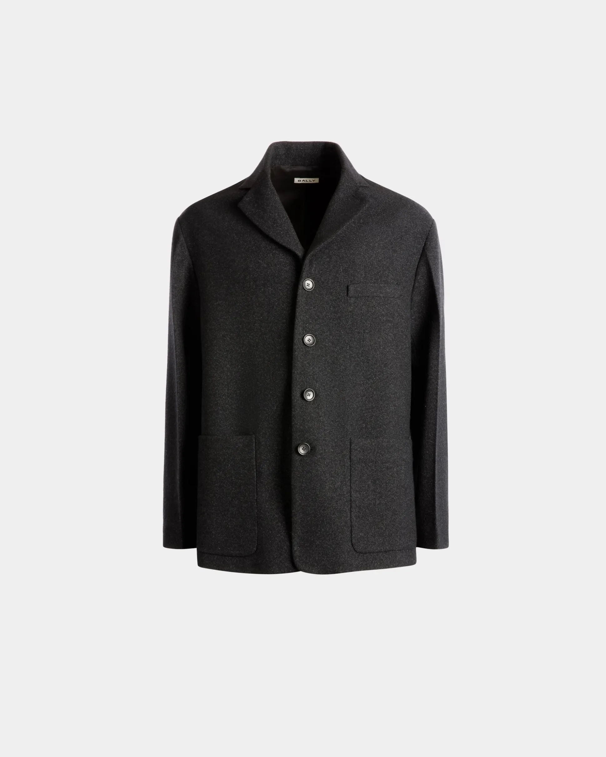 Blazer In Dark Grey Wool