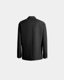 Blazer In Dark Grey Wool