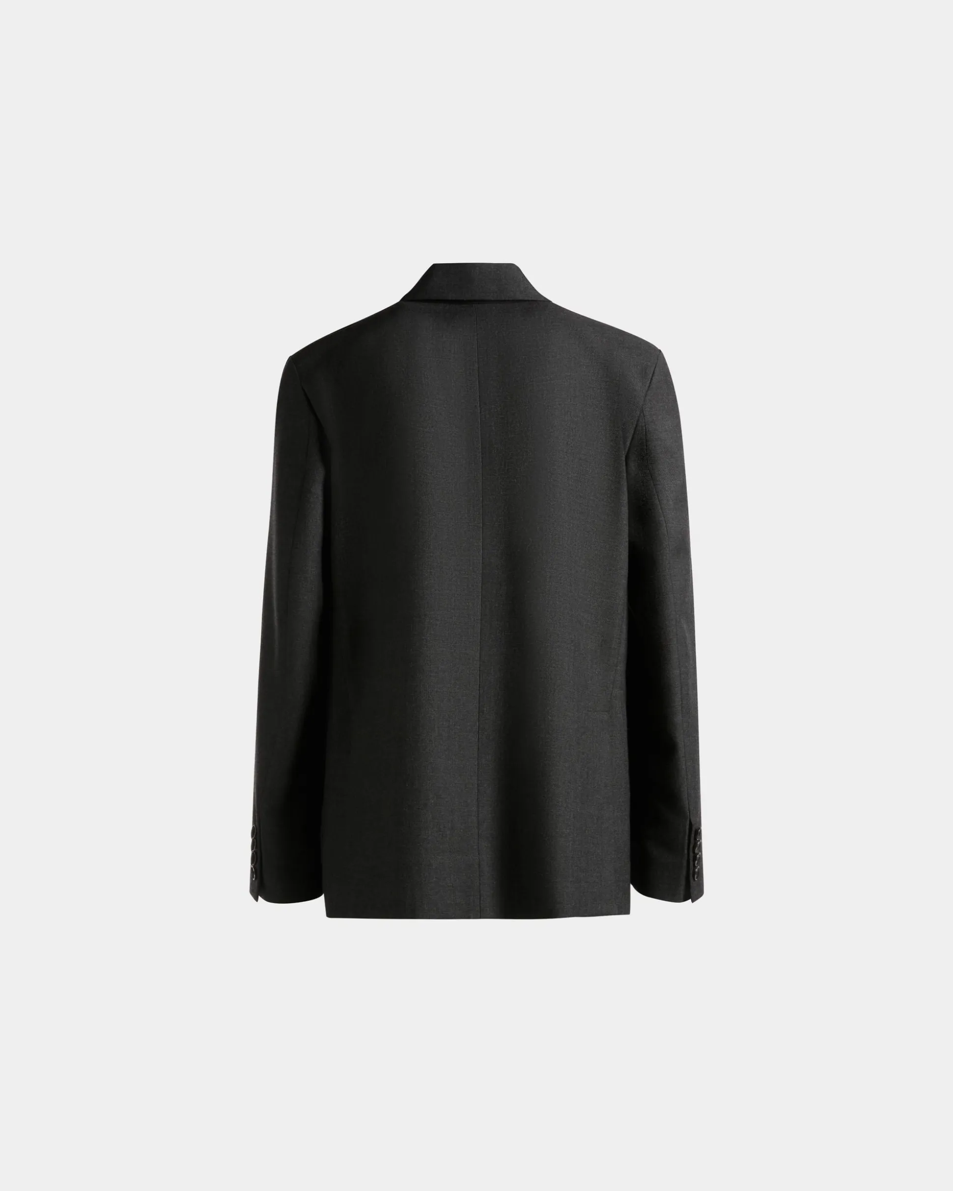 Blazer In Dark Grey Wool Blend