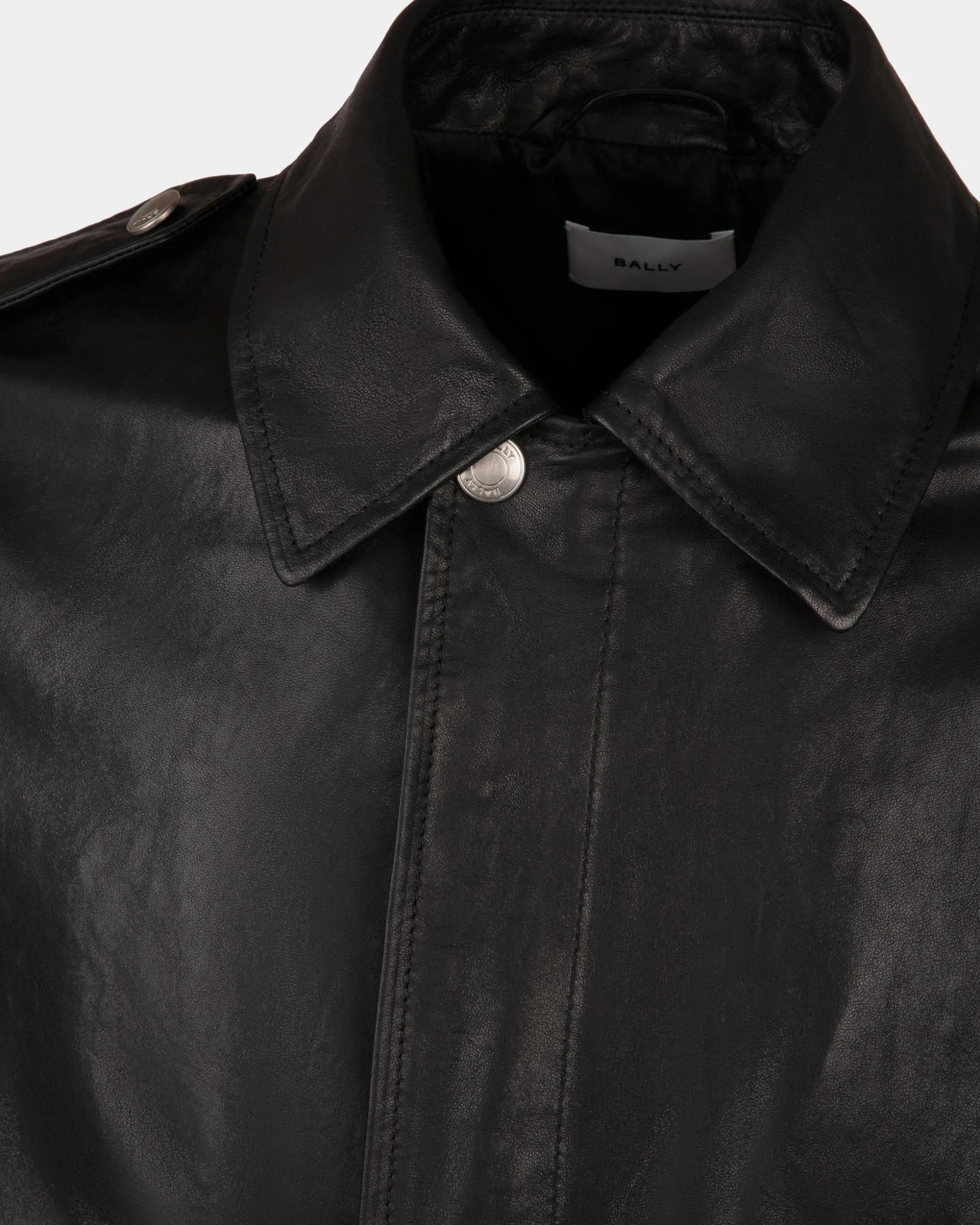 Blouson In Black Leather