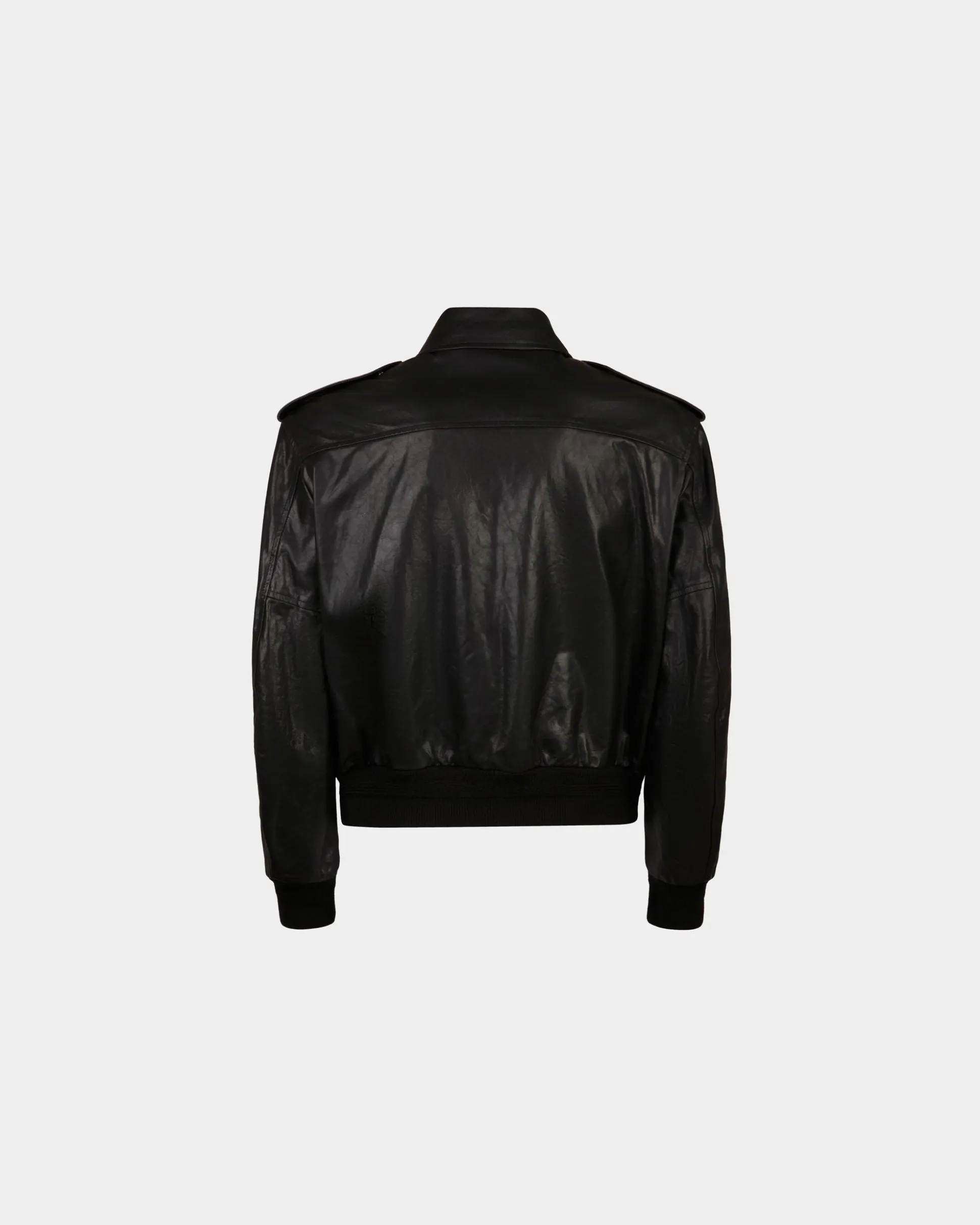 Blouson In Black Leather