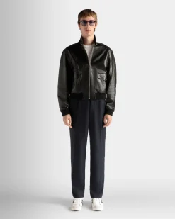 Blouson in Black Leather