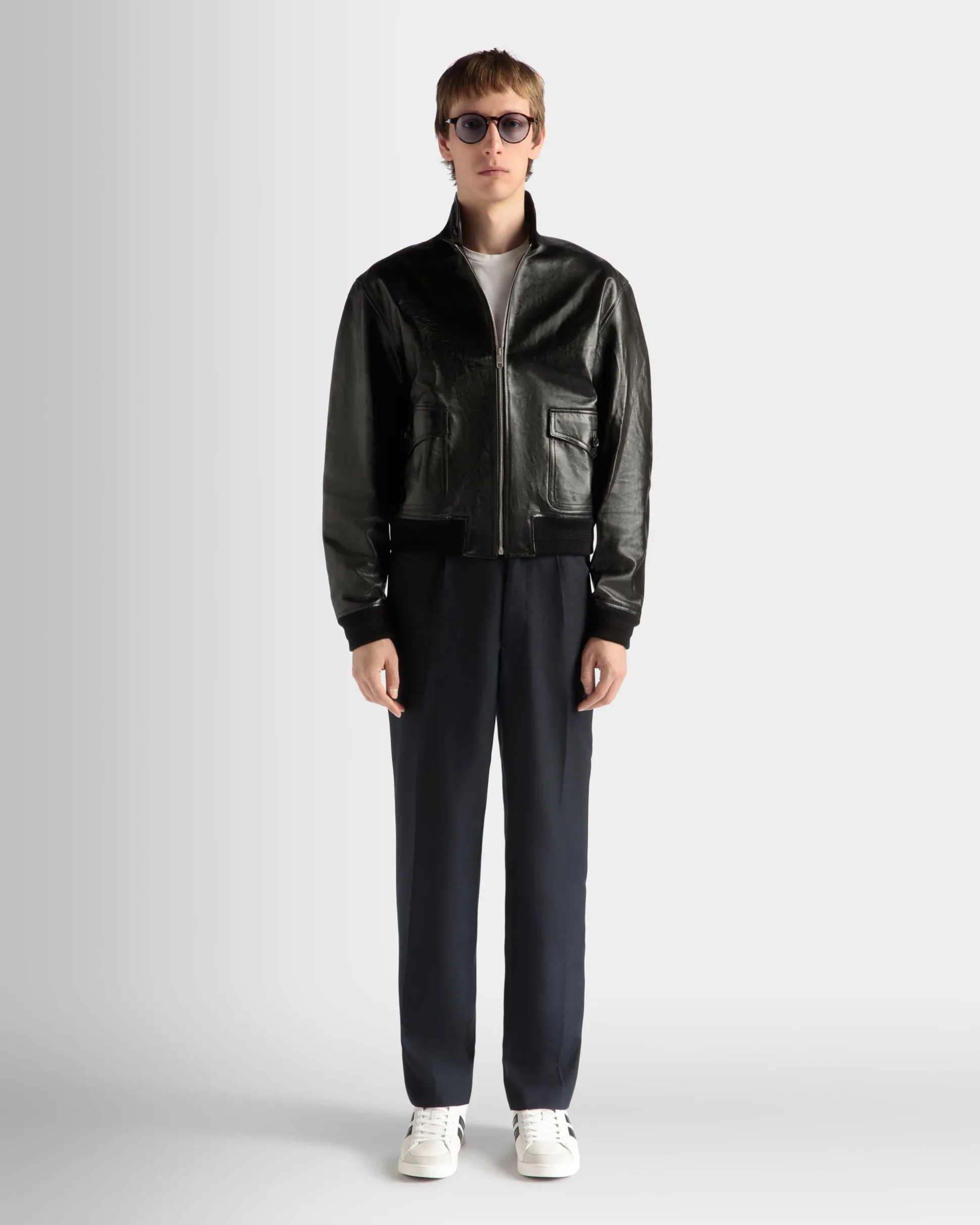 Blouson in Black Leather