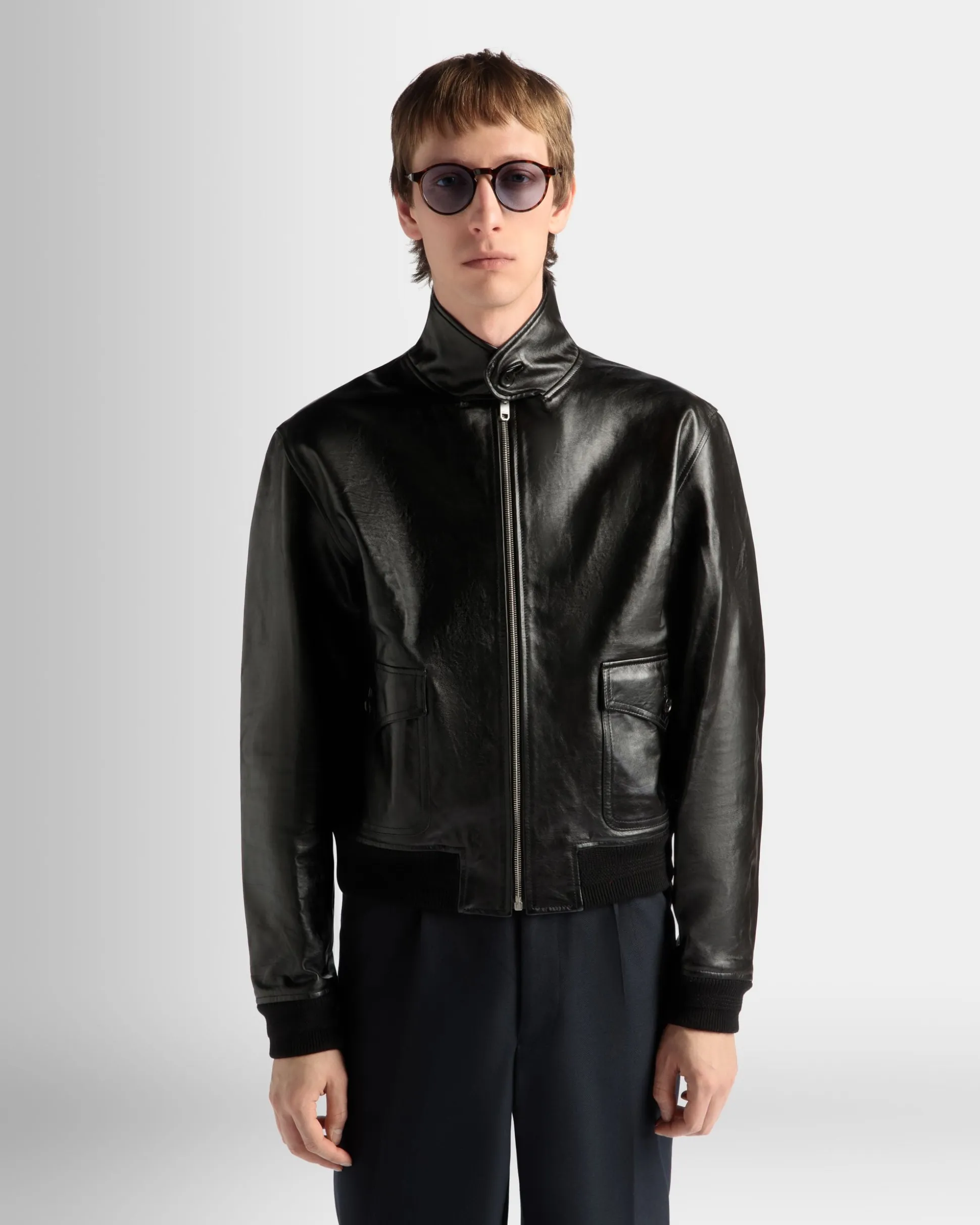 Blouson in Black Leather
