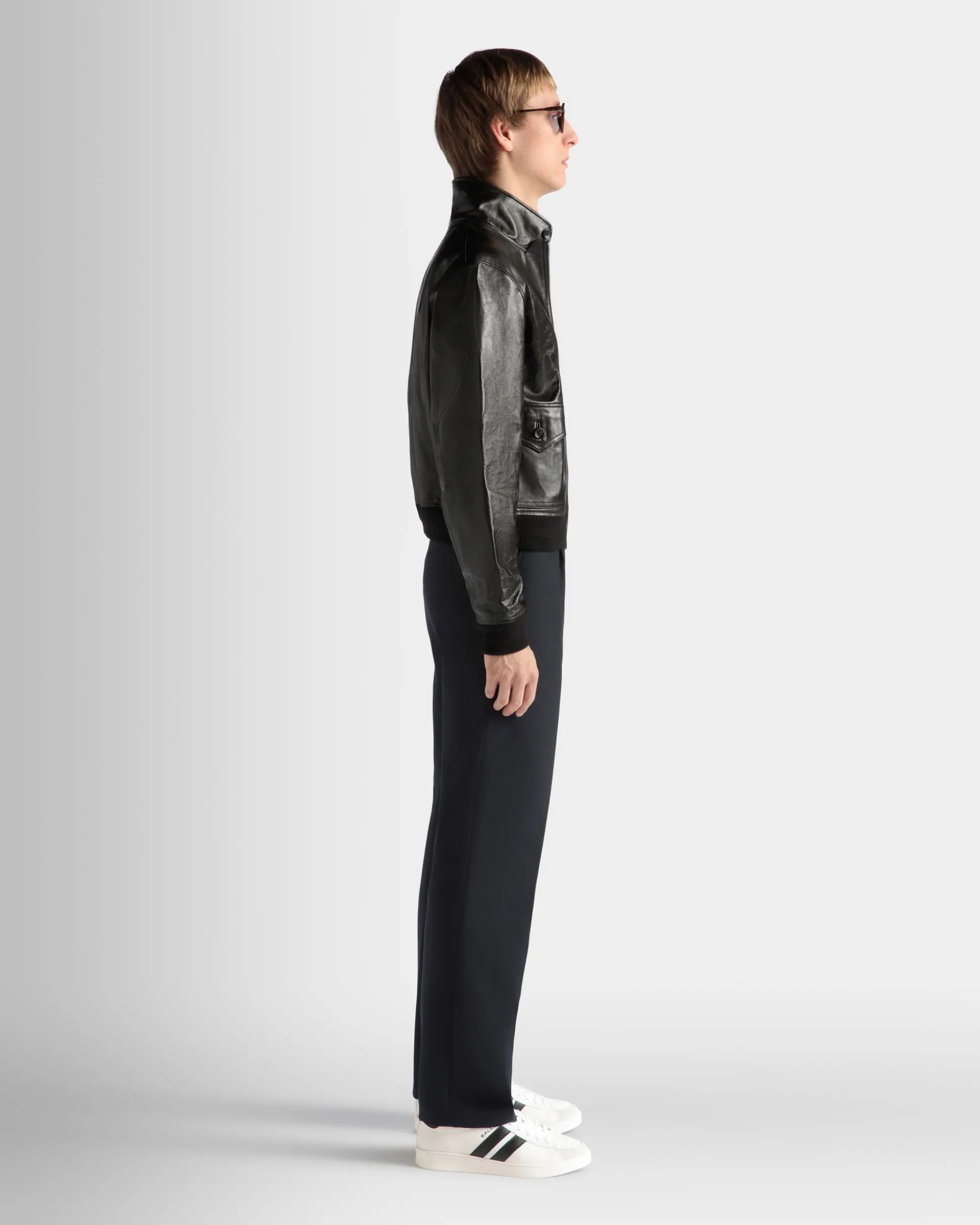 Blouson in Black Leather