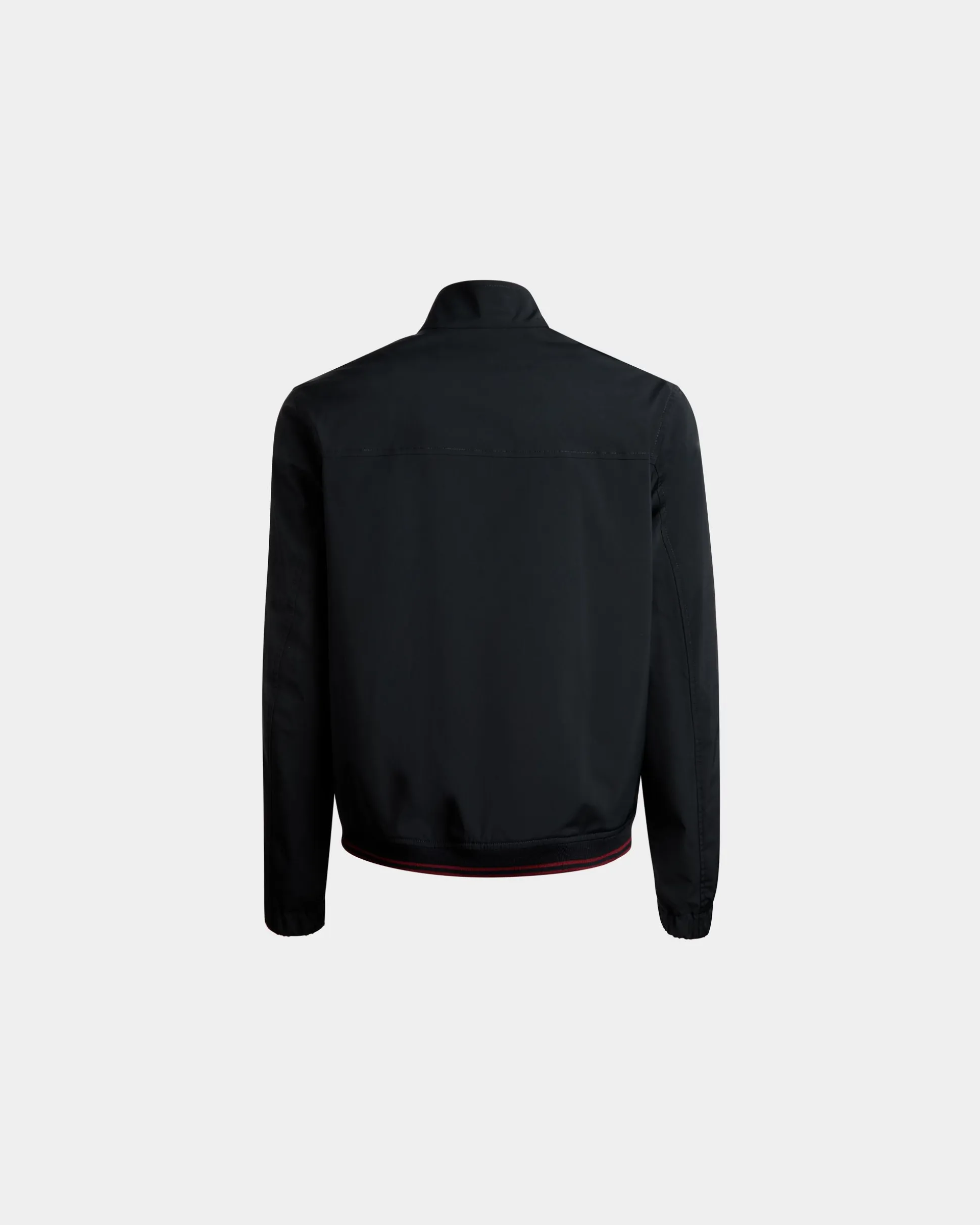 Blouson In Navy Blue Nylon