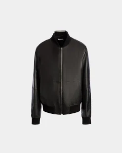 Bomber In Black Leather