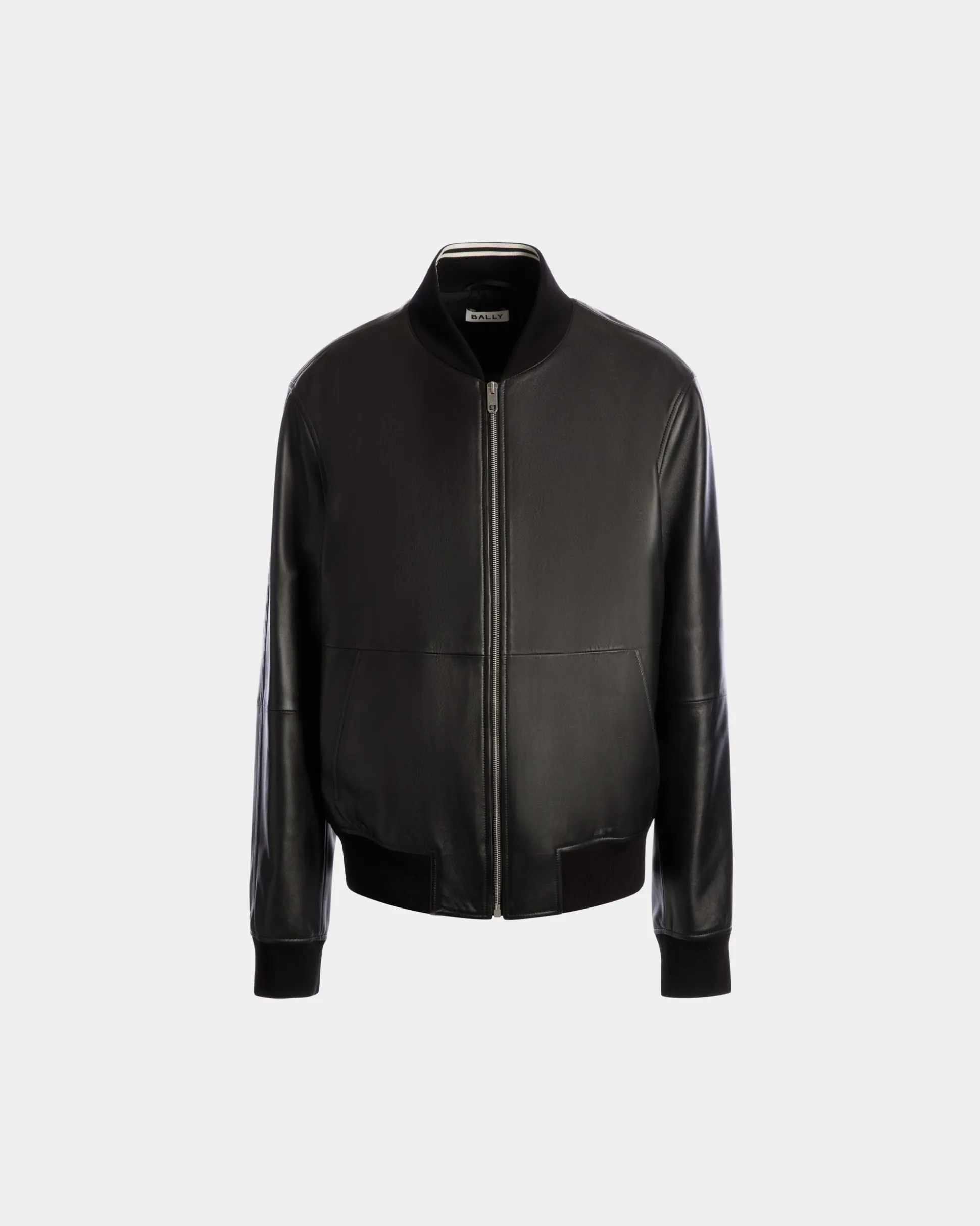 Bomber In Black Leather
