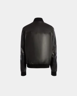 Bomber In Black Leather