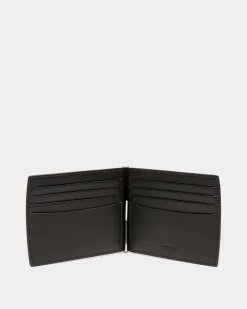 Busy Bally Bifold Wallet in Black Leather
