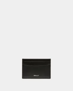 Busy Bally Card Holder in Black Leather