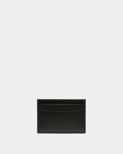 Busy Bally Card Holder in Black Leather