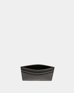 Busy Bally Card Holder in Black Leather