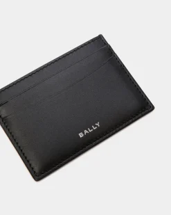 Busy Bally Card Holder in Black Leather