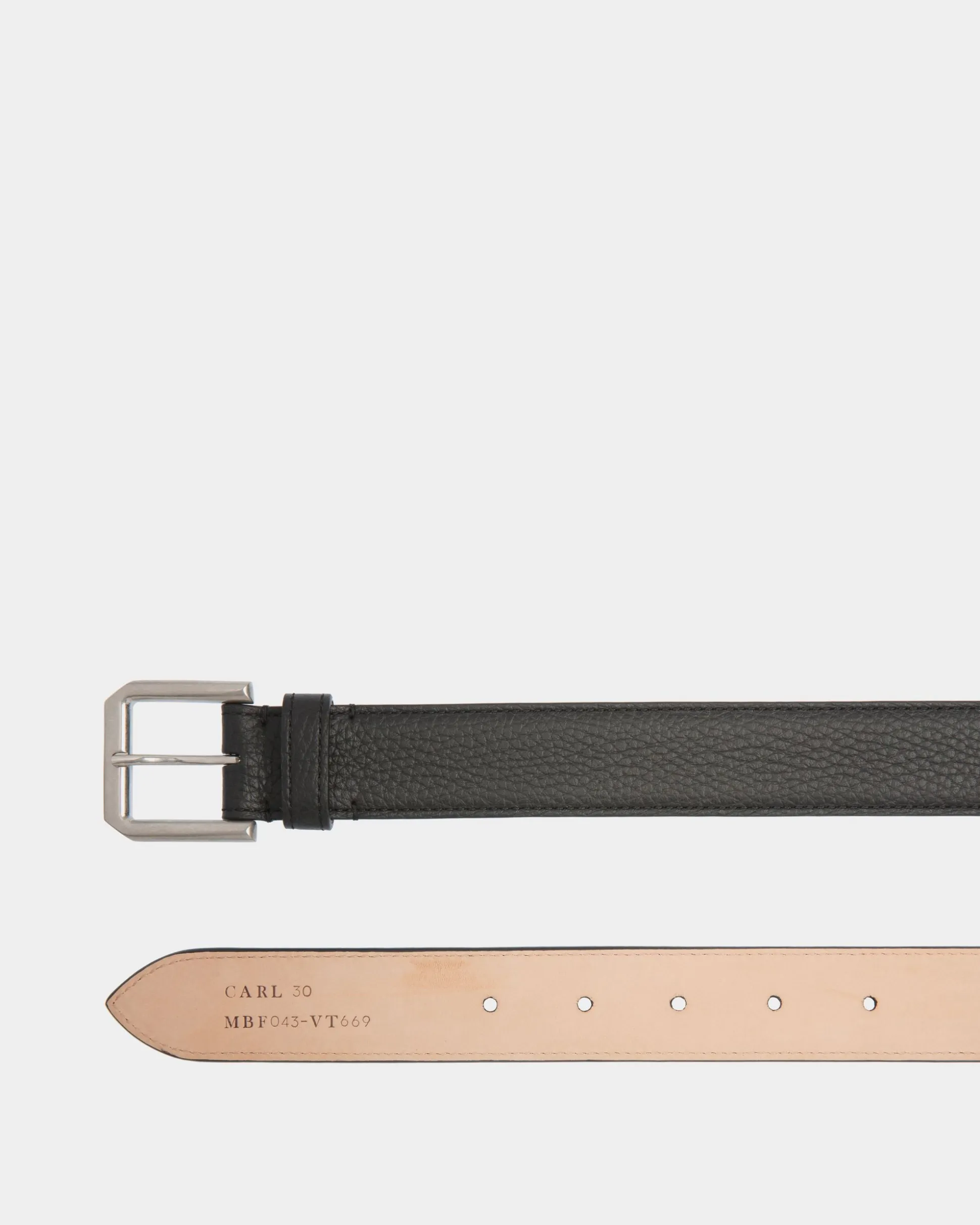 Carl 30mm Belt In Black Leather