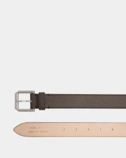 Carl 30mm Belt In Brown Leather