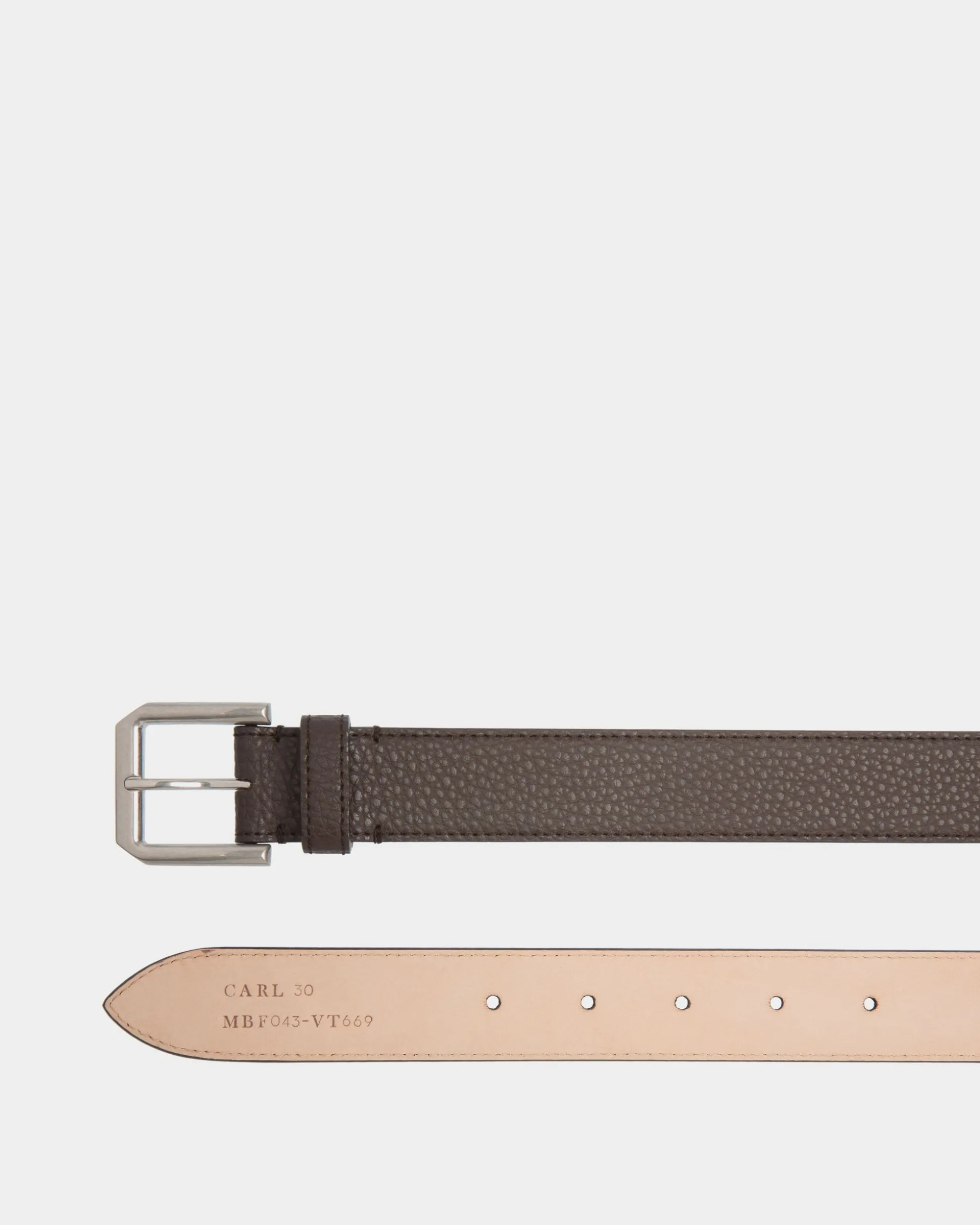 Carl 30mm Belt In Brown Leather