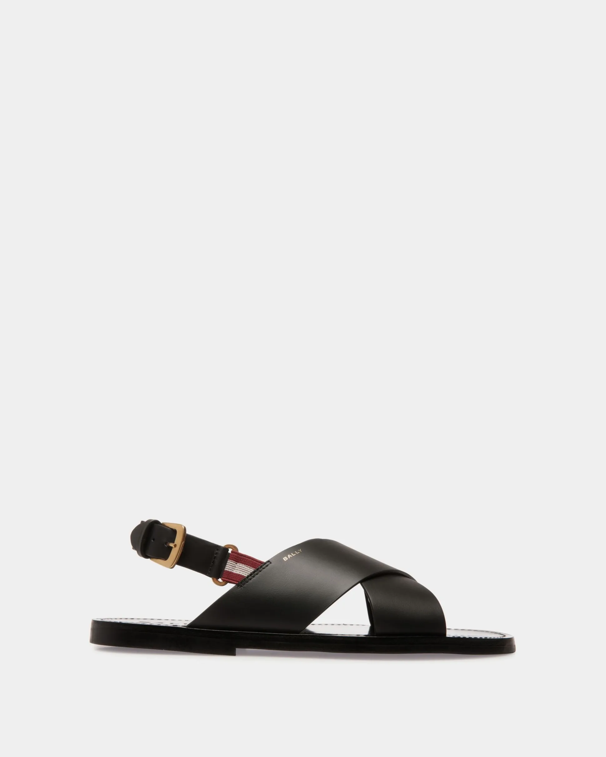 Chateau Sandal in Black Leather