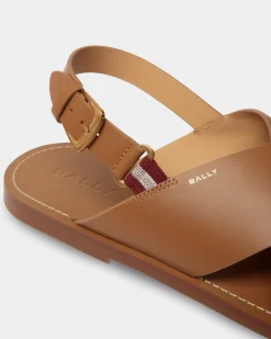 Chateau Sandal in Brown Leather