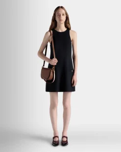 Code Crossbody Bag In Brown Leather