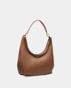 Code Hobo Bag In Brown Leather