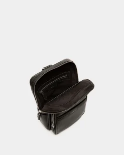 Code Slingbag in Black Leather