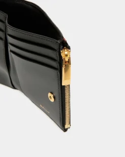 Code Wallet in Black Leather