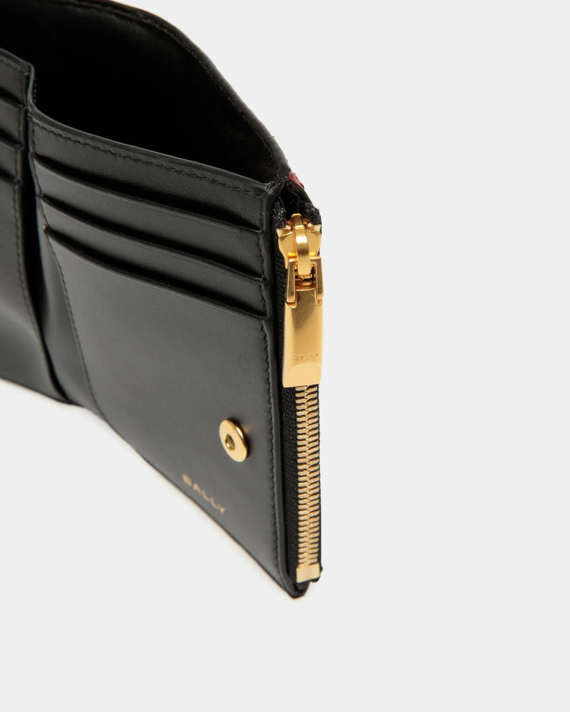 Code Wallet in Black Leather