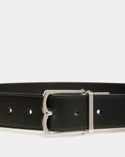 Country 35mm Reversible And Adjustable Belt In Black Leather
