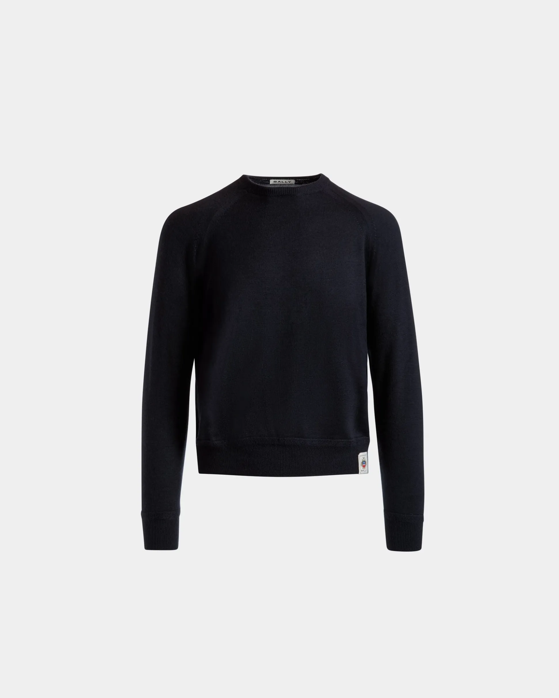 Crewneck in Navy Blue Cashmere Silk