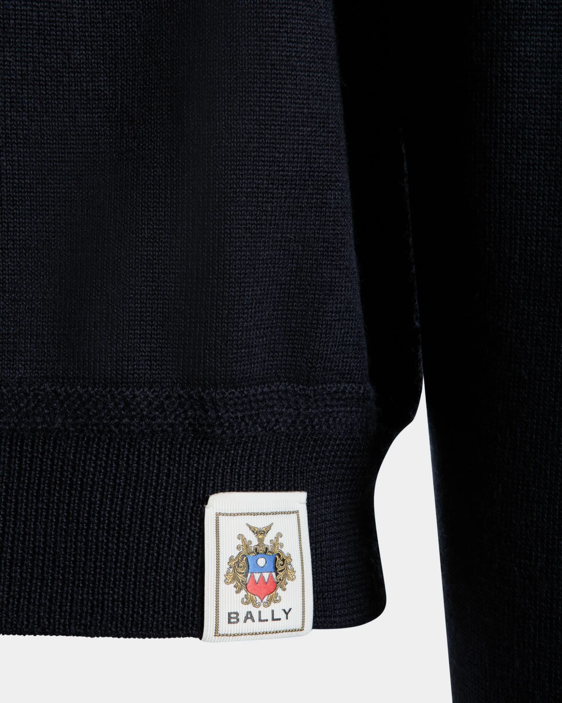 Crewneck in Navy Blue Cashmere Silk
