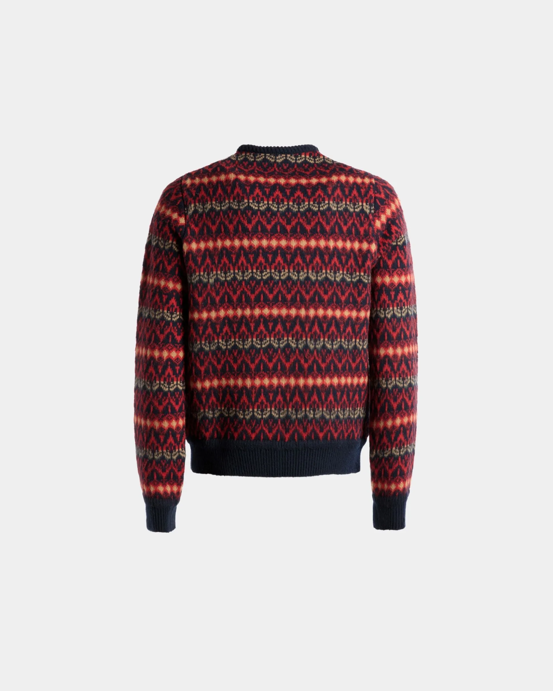 Crewneck Sweater In Multicolor Wool