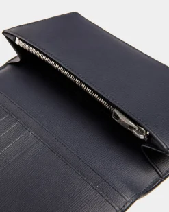 Crossing Continental Wallet In Midnight Leather