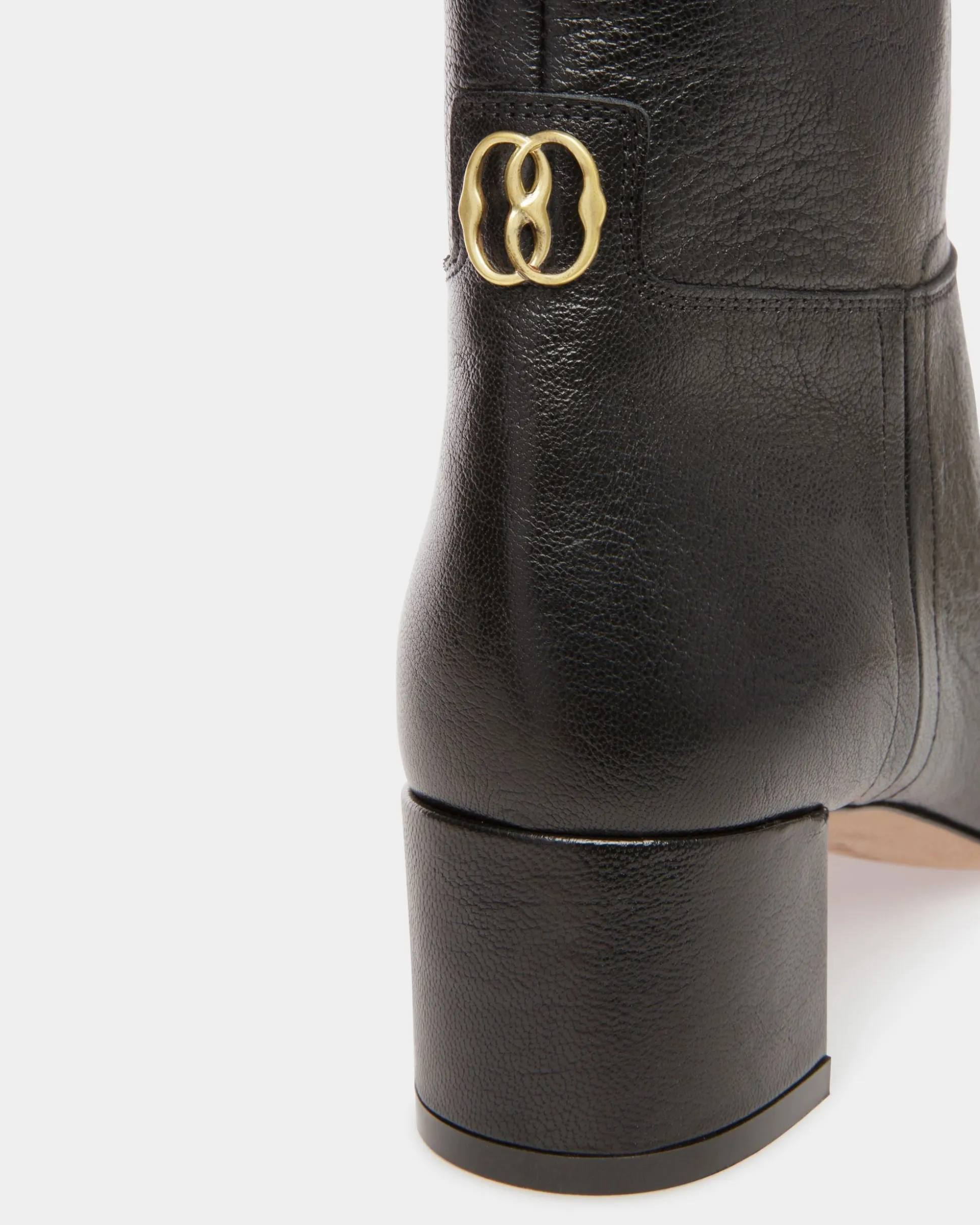 Daily Emblem Booties In Black Leather