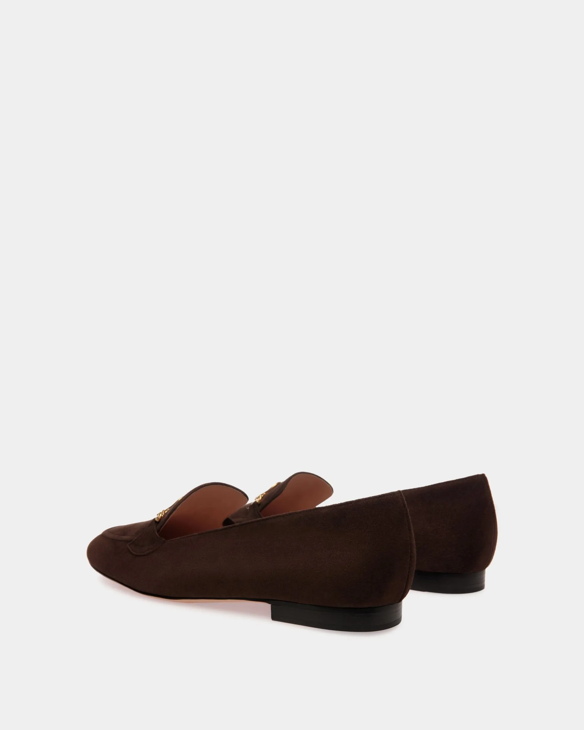 Daily Emblem Loafer in Ebano Suede