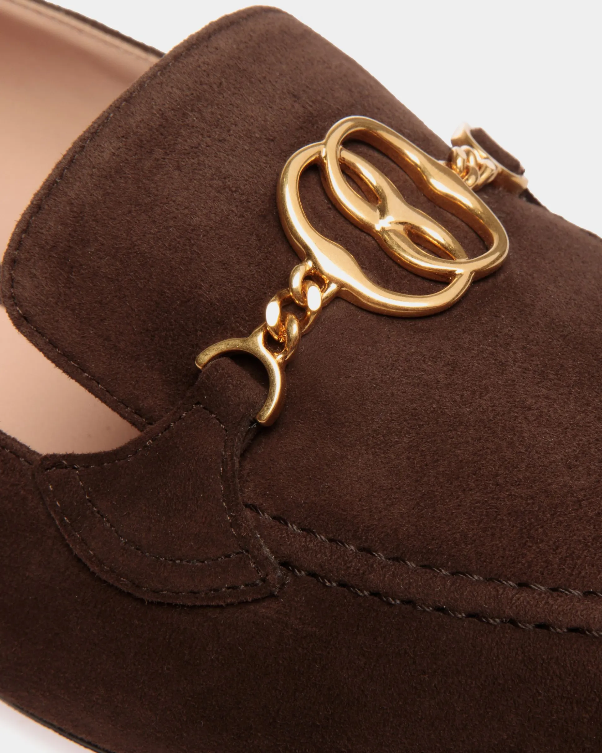 Daily Emblem Loafer in Ebano Suede