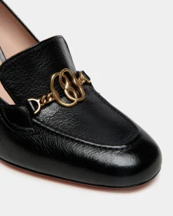 Daily Emblem Pump In Black Leather