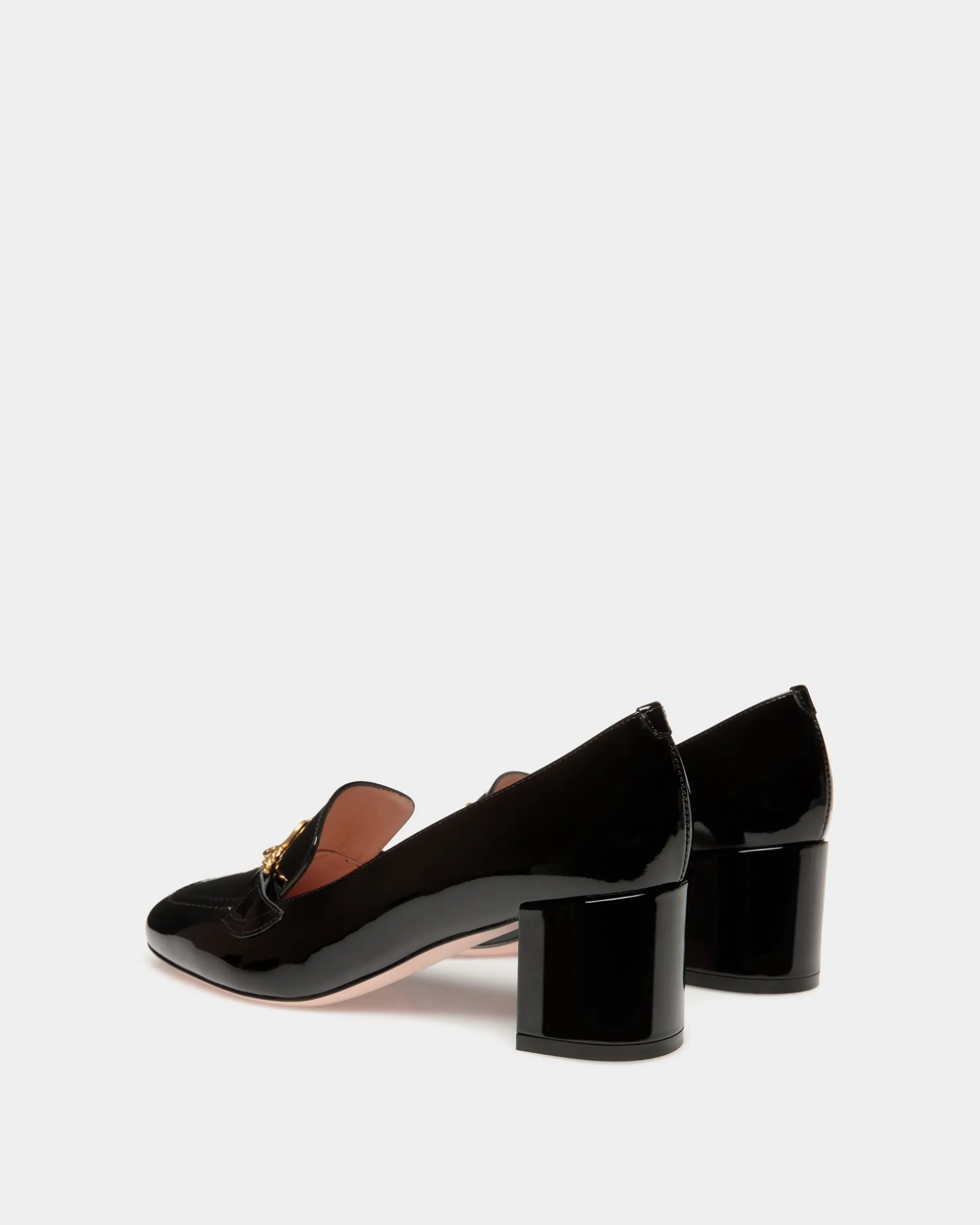 Daily Emblem Pump in Black Patent Leather
