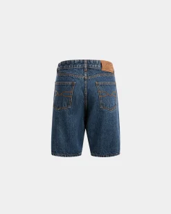 Denim Pants in Medium Blue Cotton