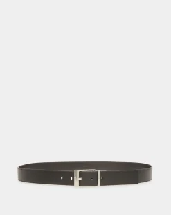 Dress Belt In Black Leather