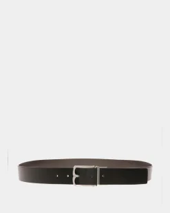 Dress Belt In Black Leather