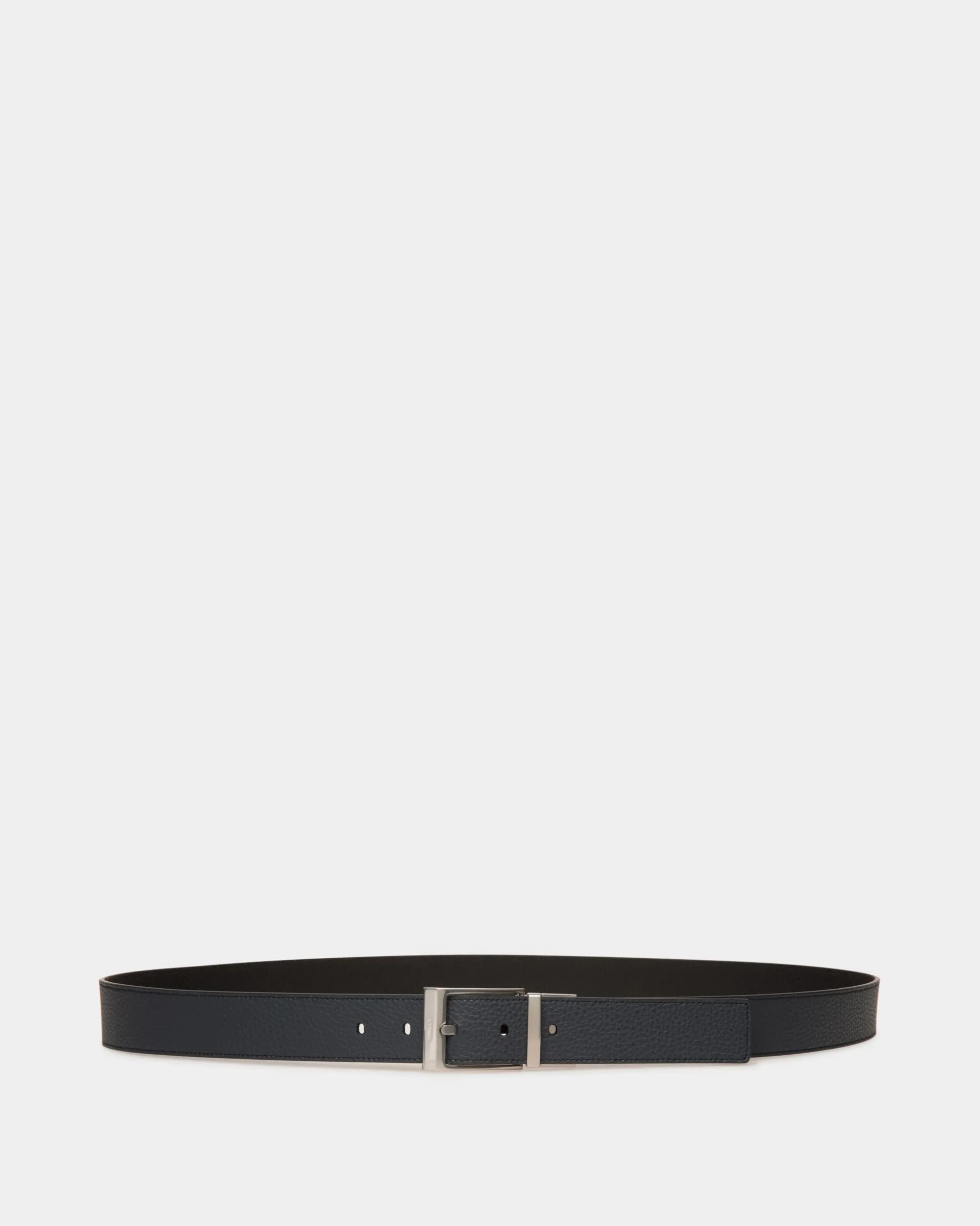 Dress Belt In Midnight And Black Leather