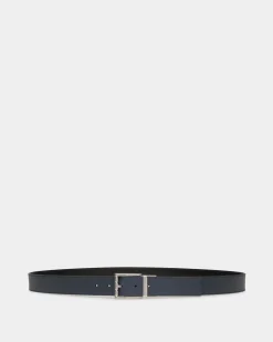 Dress Belt In Midnight Leather