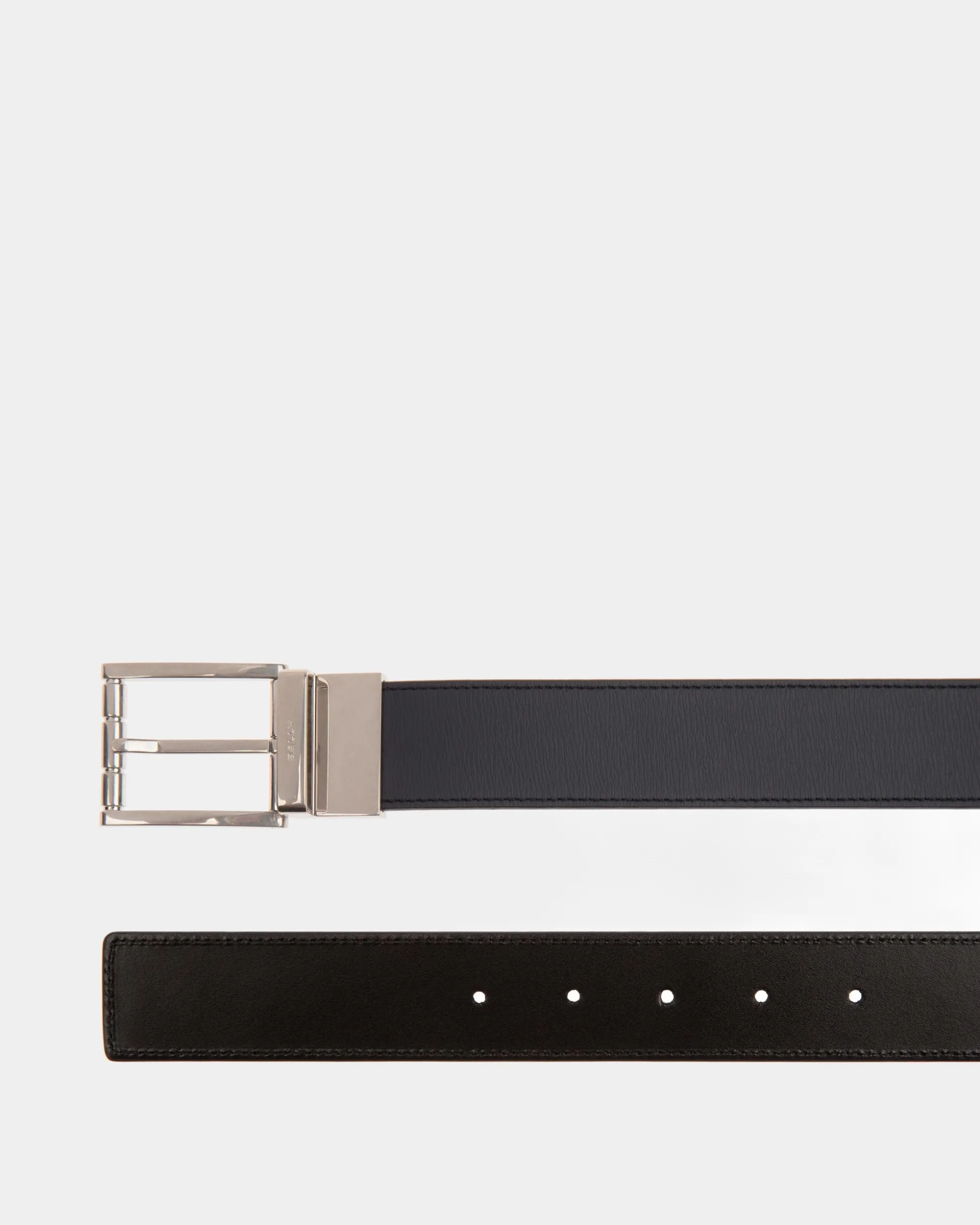 Dress Belt In Midnight Leather