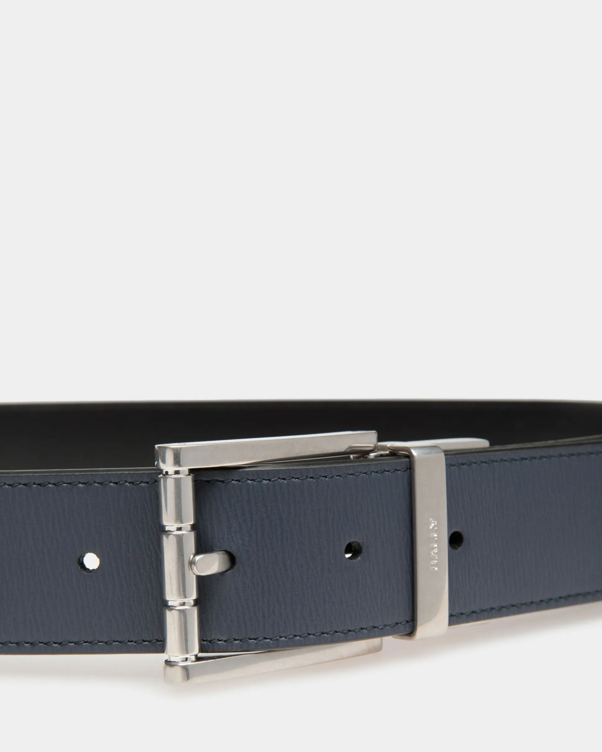 Dress Belt In Midnight Leather