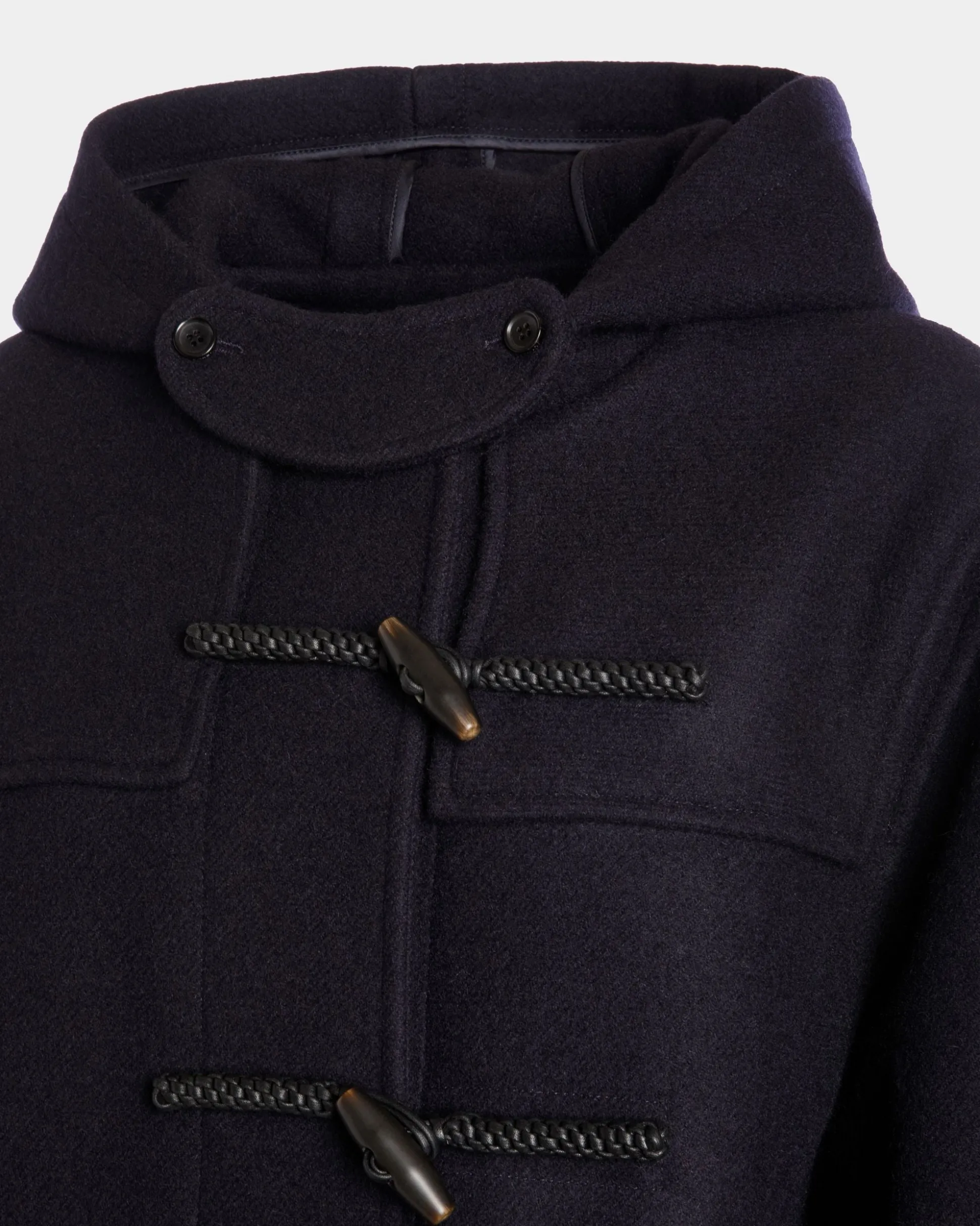 Duffel Coat In Navy Blue Wool